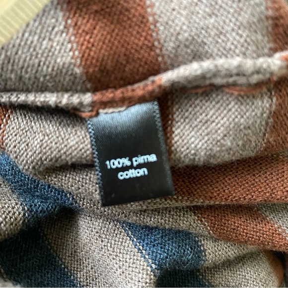 Peruvian Connection Pomata Cotton Striped Knit Sweater Dress size small - Picture 8 of 8